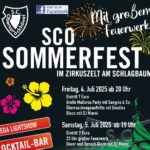 Plakatausschnitt für das SCO Sommerfest 2025